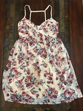 Hollister Floral Spaghetti-Strap Dress